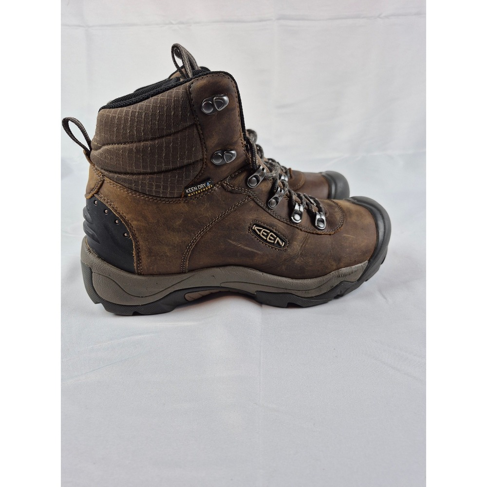 KEEN Mens 9 Shellback Waterproof Leather Work Hiking Boots 200g Insulated - Picture 2 of 7